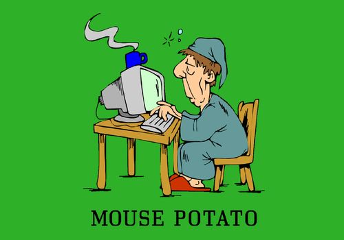 Новое слово в английском языке: Mouse potato